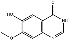 6-ヒドロキシ-7-メトキシ-3H-キナゾリン-4-オン 化学構造式