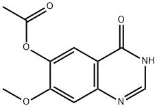 3,4-Dihydro-7-methoxy-4-oxoquinazolin-6-yl acetate Struktur