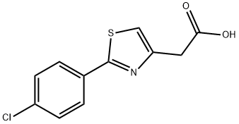 2-[2-(4-CHLOROPHENYL)-1,3-THIAZOL-4-YL]ACETIC ACID Struktur