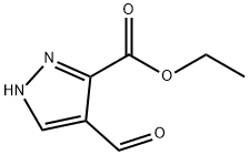 1H-Pyrazole-3-carboxylicacid,4-formyl-,ethylester(9CI) Struktur