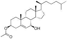 7β-Hydroxy Cholesterol 3β-Acetate Structure