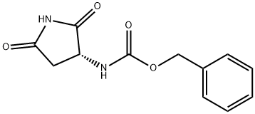 (R)-3-N-CBZ-AMINO-SUCCINIMIDE
 Struktur