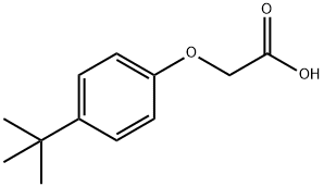 4-T-ブチルフェノキシ酢酸 化学構造式