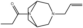3-Allyl-8-propionyl-3,8-diazabicyclo[3.2.1]octane Struktur