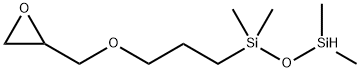 (3-glycidoxypropyl)-1,1,3,3-tetramethyldisiloxane 化学構造式