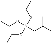 トリエトキシ(2-メチルプロピル)シラン 化学構造式