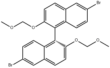 (R)-(+)-6,6'-DIBROMO-2,2'-BIS(METHOXYMETHOXY)-1,1'-BINAPHTHYL Structure