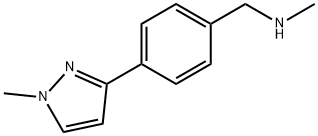 n-methyl-4-(1-methyl-1h-pyrazol-3-yl)benzylamine Structure