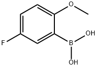 5-フルオロ-2-メトキシフェニルボロン酸 化学構造式