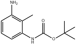 (3-AMINO-2-METHYL-PHENYL)-CARBAMIC ACID TERT-BUTYL ESTER Structure