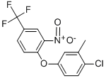 4-(4-クロロ-3-メチルフェノキシ)-3-ニトロベンゾトリフルオリド 化学構造式