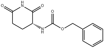 (R)-3-N-CBZ-AMINO-2,6-DIOXO-PIPERIDINE
 Struktur