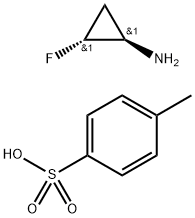 trans-2-fluorocyclopropanamine 4-methylbenzenesulfonate Struktur