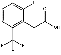 2-FLUORO-6-(TRIFLUOROMETHYL)PHENYLACETIC ACID Struktur