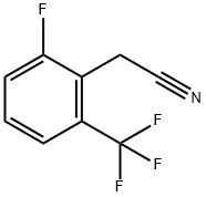 2-氟-6-(三氟甲基)苯乙腈 结构式