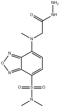 4-(N,N-二甲基氨基磺酰)-7-(N-肼基羰甲基-N-甲基)氨基-2,1,3-苯并恶二唑[用于高效液相色谱标记],179951-63-4,结构式