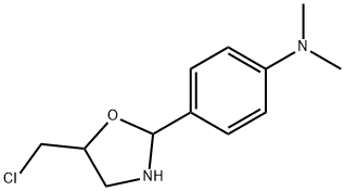 4-(5-CHLOROMETHYL-OXAZOLIDIN-2-YL)-PHENYL]-DIMETHYL-AMINE Structure
