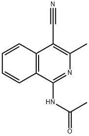 1-ACETAMIDO-4-CYANO-3-METHYLISOQUINOLINE 结构式