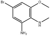 4-Bromo-6-methoxy-N1-methylbenzene-1,2-diamine Struktur