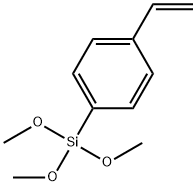 ４（トリメトキシシリル）スチレン 化学構造式