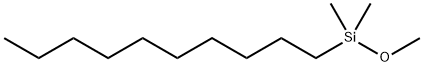 N-デシルジメチルメトキシシラン 化学構造式
