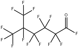 2,2,3,3,4,4,5,6,6,6-デカフルオロ-5-(トリフルオロメチル)ヘキサン酸フルオリド 化学構造式
