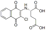 (2S)-2-[(3-chloro-1,4-dioxo-naphthalen-2-yl)amino]pentanedioic acid 结构式