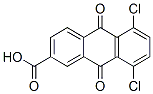 5,8-ジクロロ-9,10-ジヒドロ-9,10-ジオキソ-2-アントラセンカルボン酸 化学構造式