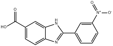 2-(3-硝基苯基)-1H-苯并[D]咪唑-6-羧酸,180197-42-6,结构式