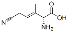 3-Pentenoicacid,2-amino-5-cyano-3-methyl-,[R-(E)]-(9CI) Struktur