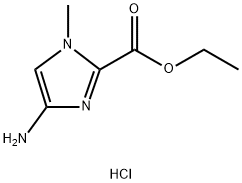 4-AMINO-1-METHYL-1H-IMIDAZOLE-2-CARBOXYLIC ACID-ETHYL ESTER · HCL 化学構造式