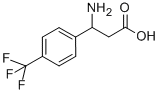 3-氨基-3-(4-三氟甲基苯基)丙酸, 180263-44-9, 结构式