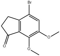 4-溴-6,7-二甲氧基茚酮 结构式