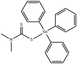 ジメチルジチオカルバミン酸トリフェニルすず(IV) 化学構造式