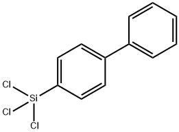 p-Trichlorosilylbiphenyl Structure