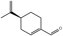 (-)-ペリルアルデヒド 化学構造式