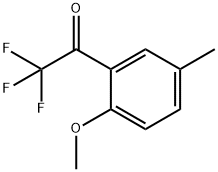 Ethanone, 2,2,2-trifluoro-1-(2-methoxy-5-methylphenyl)- (9CI) Structure