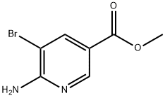 6-アミノ-5-ブロモニコチン酸メチル 化学構造式