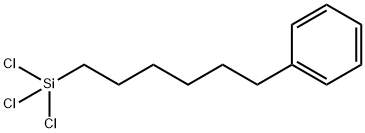 トリクロロ(6-フェニルヘキシル)シラン 化学構造式