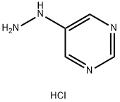 Pyrimidin-5-yl-hydrazine dihydrochloride Struktur