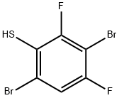 3,6-Dibromo-2,4-difluorothiophenol Structure