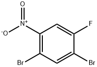 1,5-二溴-2-氟-4-硝基苯 结构式