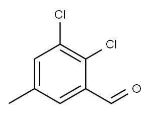 2,3-二氯-5-甲基苯甲醛 结构式