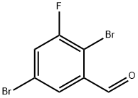 2,5-Dibromo-3-fluorobenzaldehyde Structure
