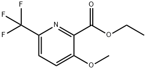 3-甲氧基-6-三氟甲基吡啶-2-甲酸乙酯, 1803882-38-3, 结构式