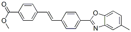 methyl 4-[2-[4-(5-methyl-2-benzoxazolyl)phenyl]vinyl]benzoate  Structure