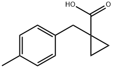 1-(p-methylbenzyl)cyclopropanecarboxylic acid  Struktur