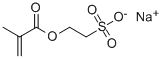 2-(メタクリロイルオキシ)エタンスルホン酸ナトリウム 化学構造式