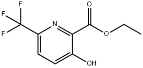 3-羟基-6-三氟甲基吡啶-2-甲酸乙酯, 1804096-65-8, 结构式