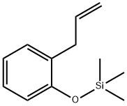 (2-烯丙基苯氧基)三甲硅烷, 18042-43-8, 结构式